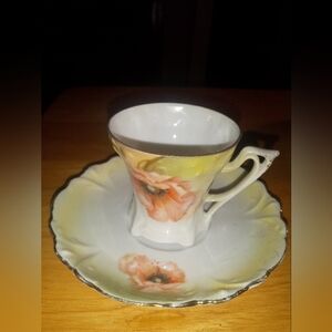 R. S. Germany demitasse tea cup and saucer
